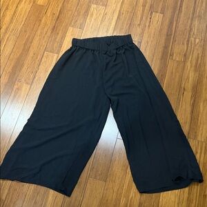 Black Wide Leg Women's Pants